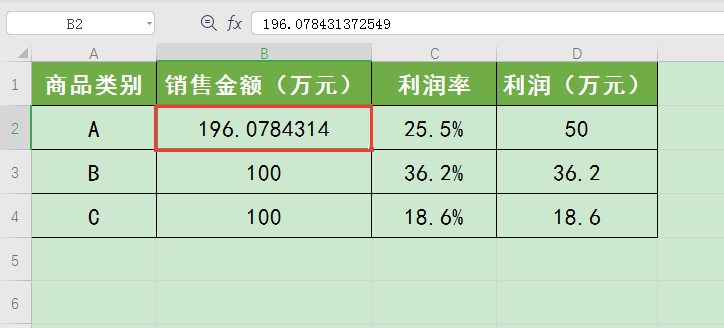 如何用WPS表格进行单变量求解运算达到指定利润目标的销售额？