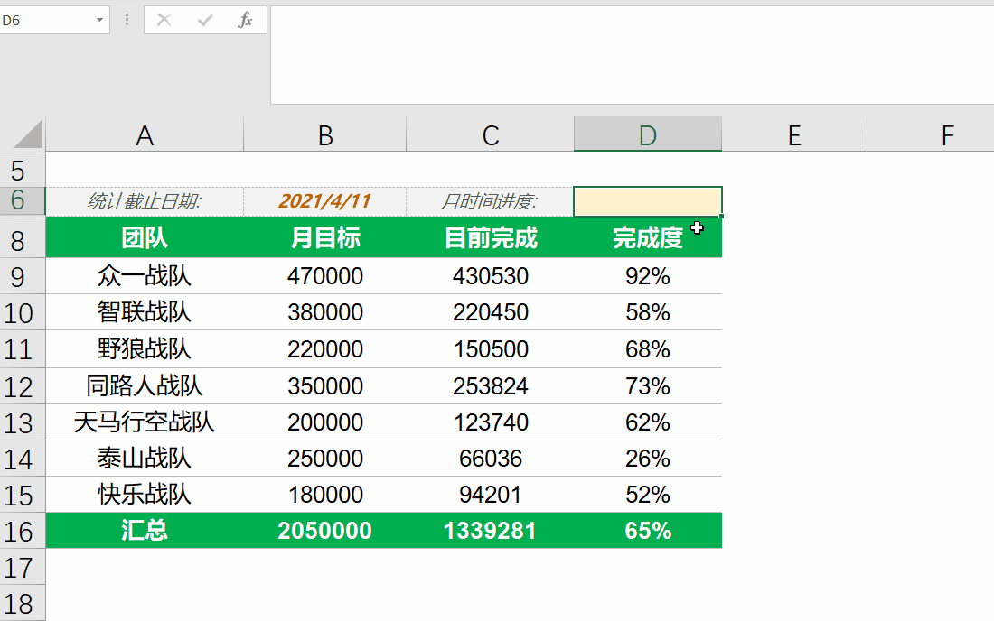 Excel中如何利用日期函数计算时间进度情况(按年/月/周/自定义)？