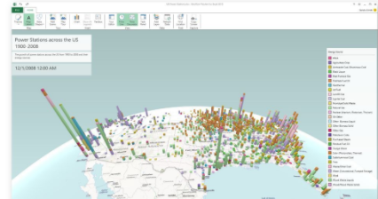 Microsoft Excel可视化信息工具 PowerMap用法详解