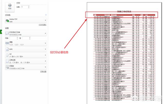 Excel表格页面太大时如何打印到一张纸上？