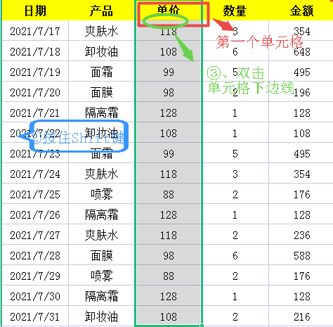 Excel中超实用的Shift快捷键技巧分享