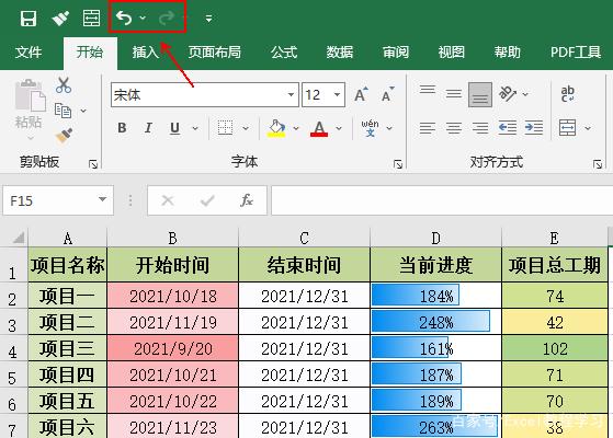 Excel自定义功能区(撤销和返回)不见了怎么恢复?