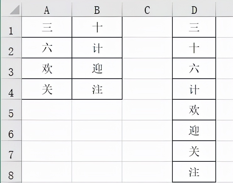 怎样在Excel中将一列变为两列，教你2个方法快速实现
