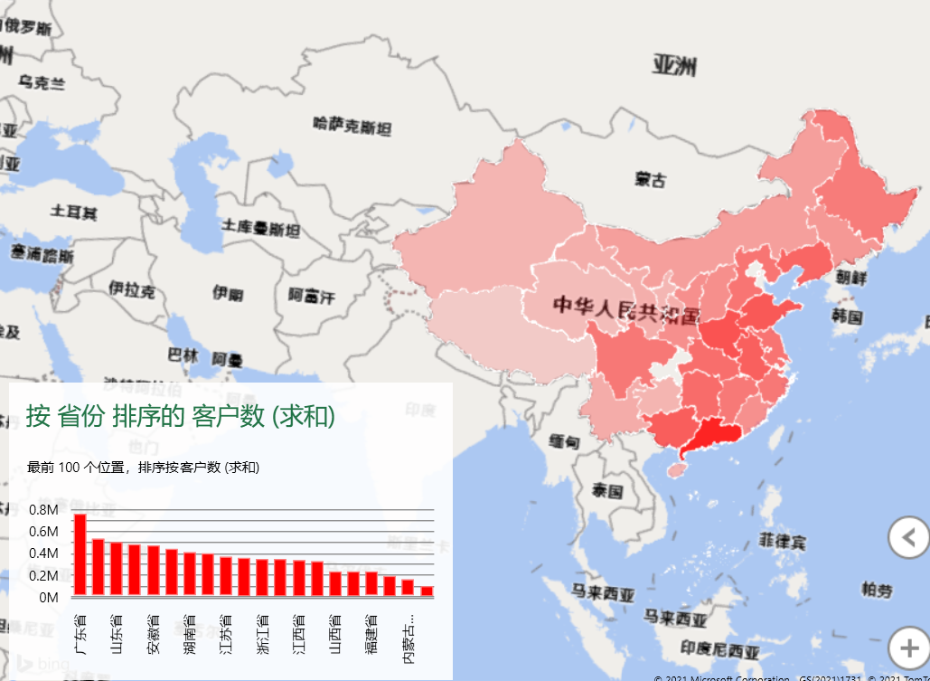 excel如何在地图上标注数据，制作高大上的客户分布地图的方法