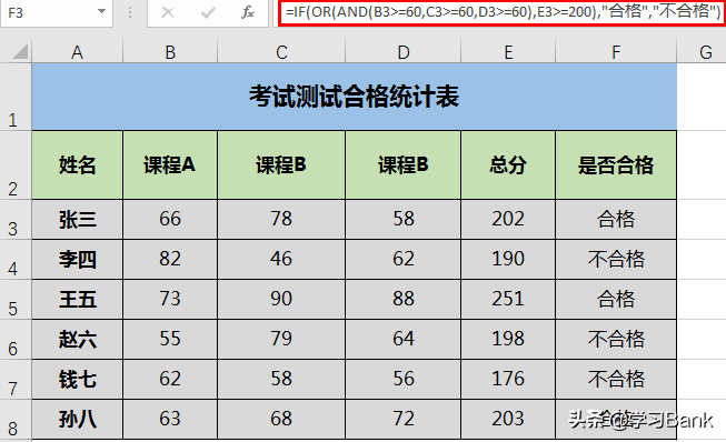 Excel函数应用案例*基础篇】逻辑函数OR
