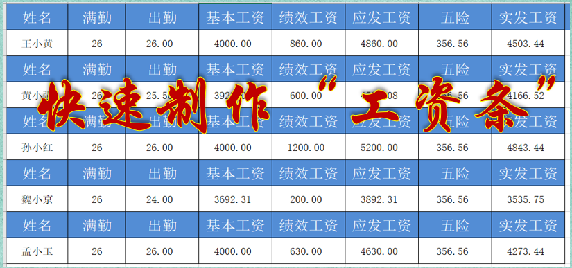 excel怎么用宏制做工资条，Excel用宏做工资条的使用教程