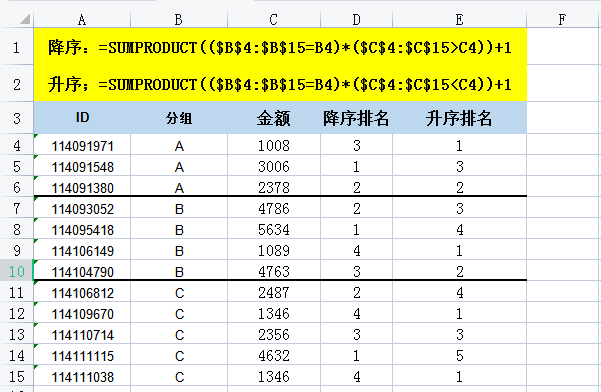 Excel中排名函数有哪些，如何使用？