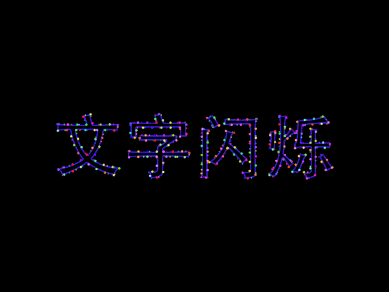 PS画笔设置和时间轴的应用实例：PS制作文字闪烁的动画