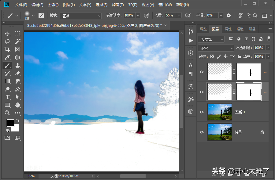 PS怎么制作下雪场景动态图（PS下雪场景的制作方法）