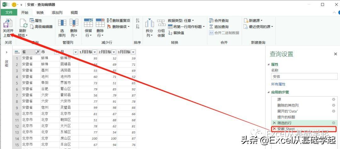 excel多个sheet合并成一个表（不用写代码的方法）-天天办公网