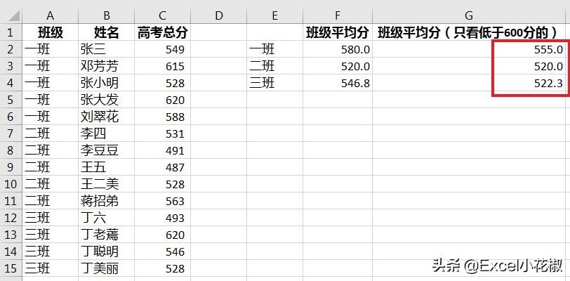 平均分怎么算excel（excel计算平均成绩函数公式）-天天办公网
