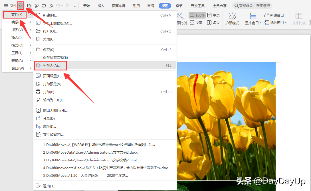 如何迅速导出word文档里的所有图片文件-天天办公网