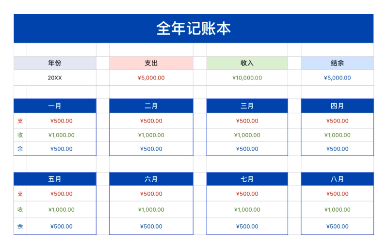 想要生活更有序?试试这4个万能Excel模版(支持免费下载)-天天办公网