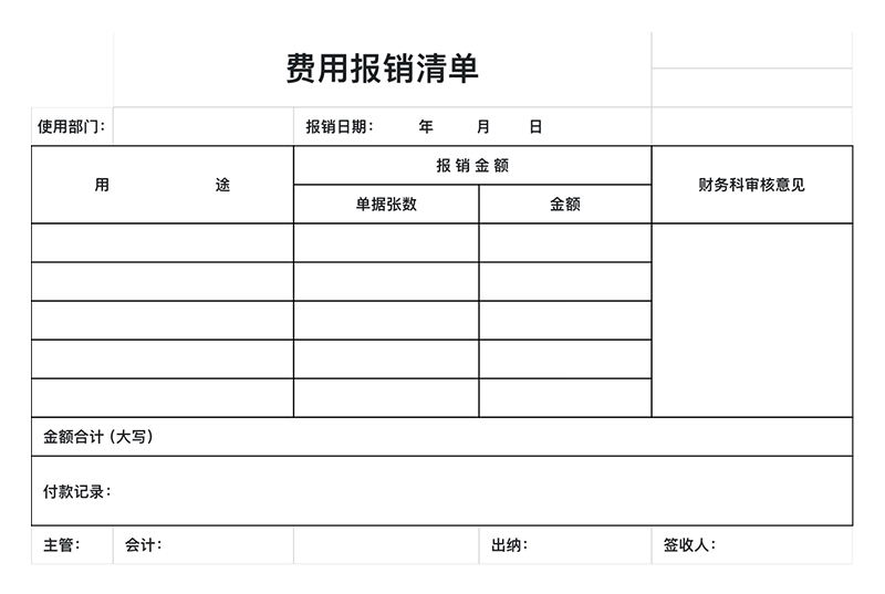 从差旅报销到年度预算,这4个 excel费用清单模版 全帮你搞定-天天办公网