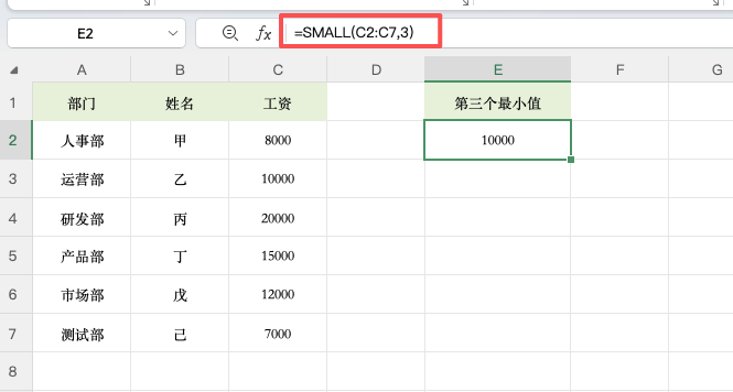 数据多也不怕，Excel 用 SMALL 函数精准定位第 N 小-天天办公网