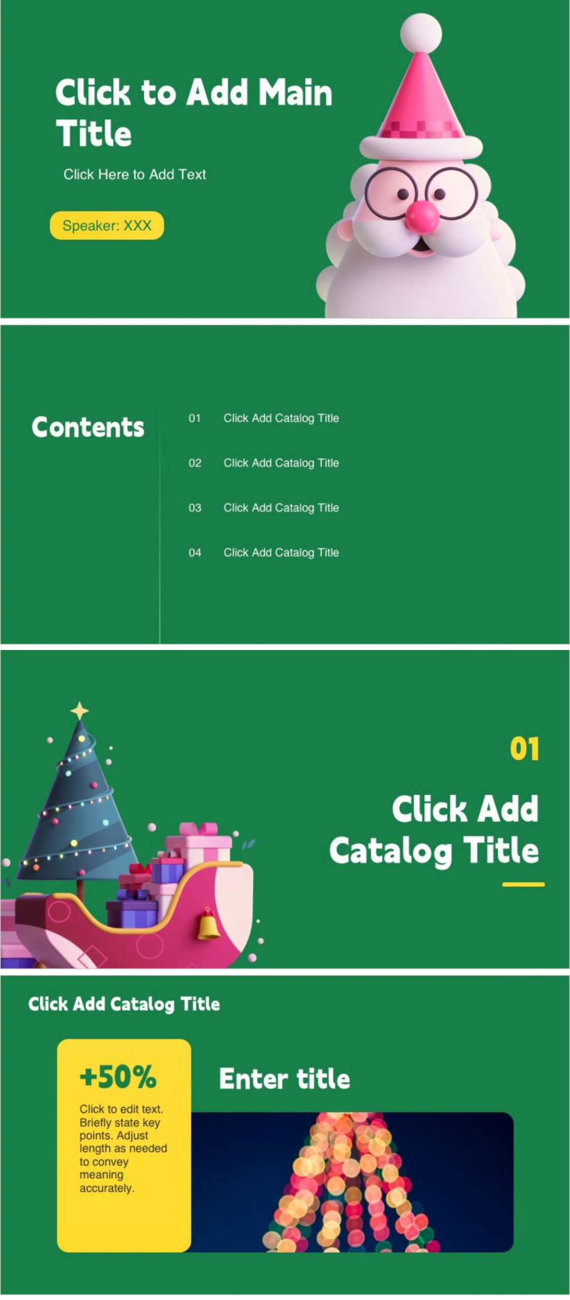 平安夜&圣诞节PPT模板合集,节日宣传、活动一键套用超省心-天天办公网