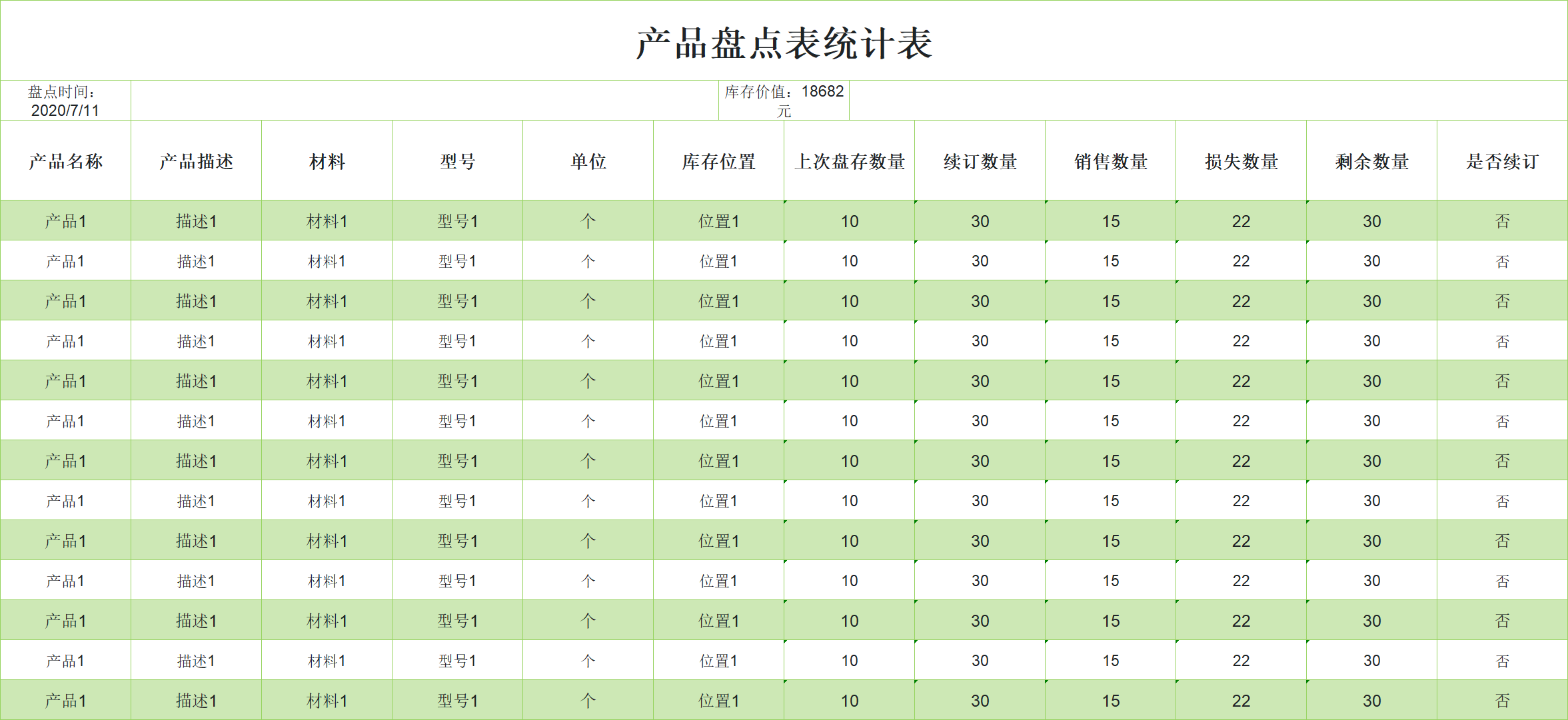 库存盘点必备！分享4款专业的库存盘点Excel模板-天天办公网