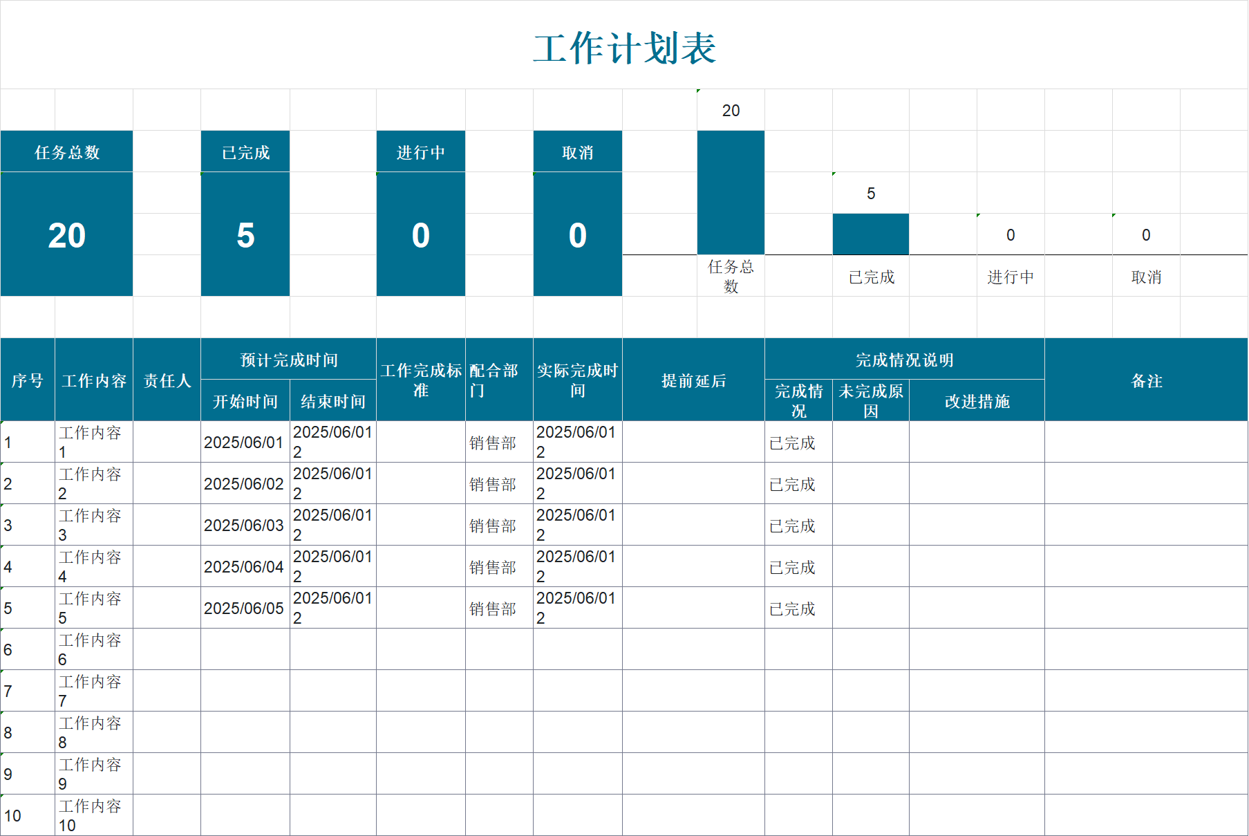 用5W2H分析法让工作计划从模糊到落地（附工作计划Excel模板）-天天办公网