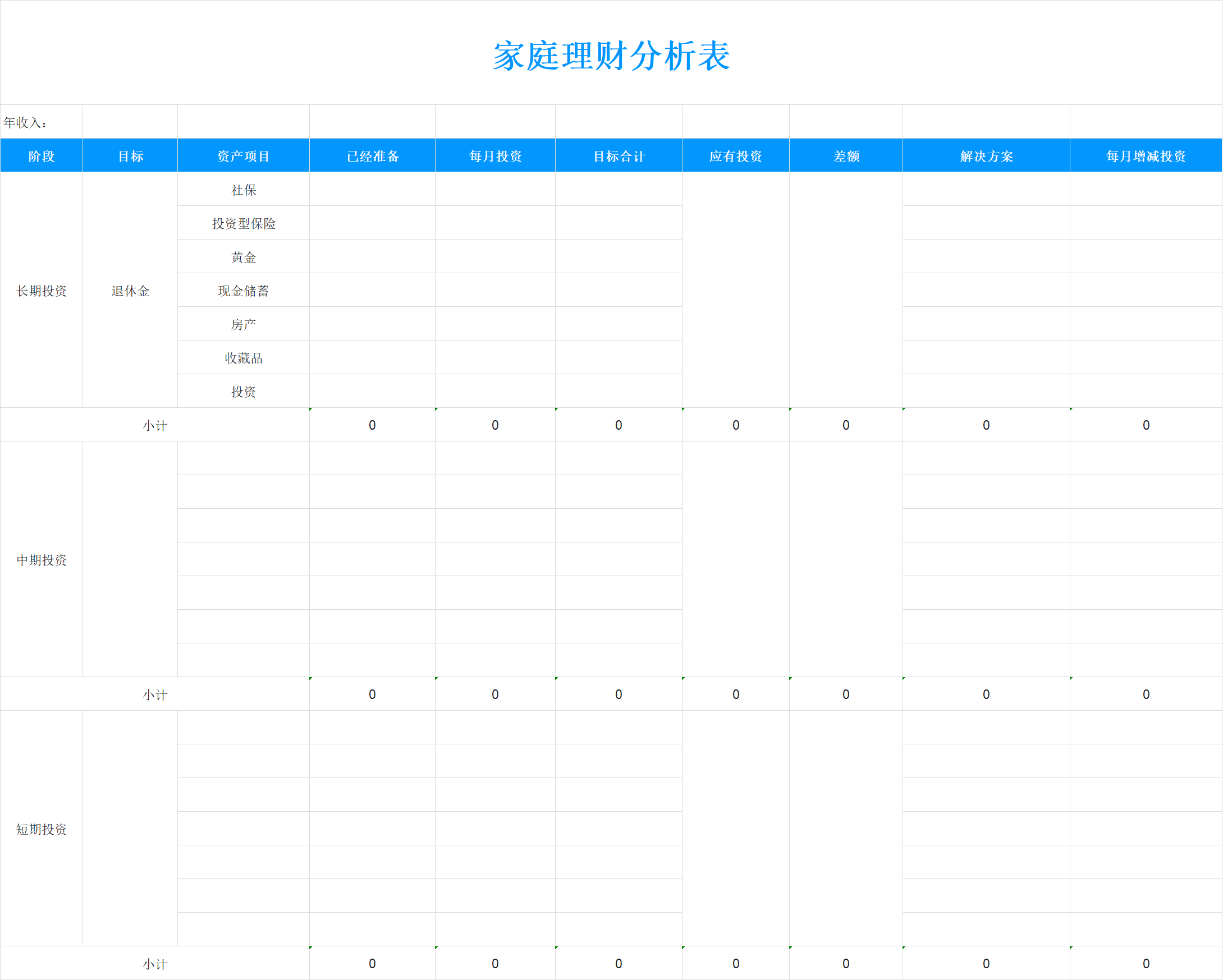 拒绝糊涂账！家庭支出/理财/流水账模板，一键套用清晰报表-天天办公网