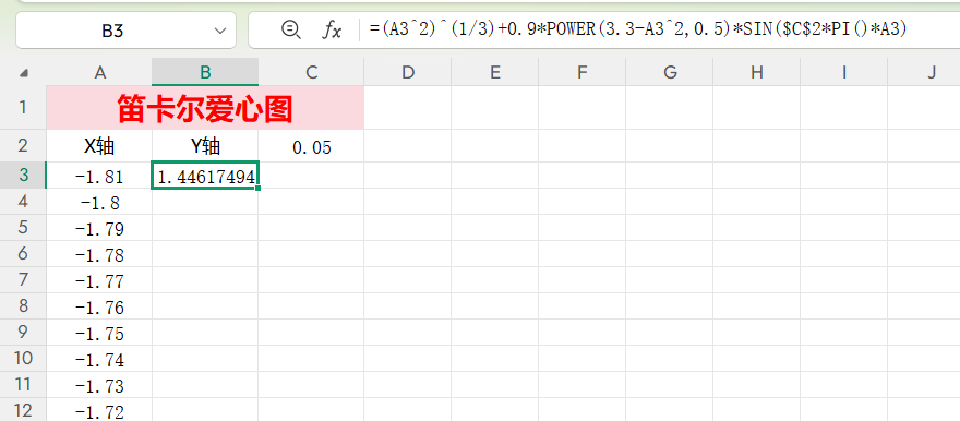 Excel人的浪漫！动态爱心图制作教程，笛卡尔爱心动图-天天办公网