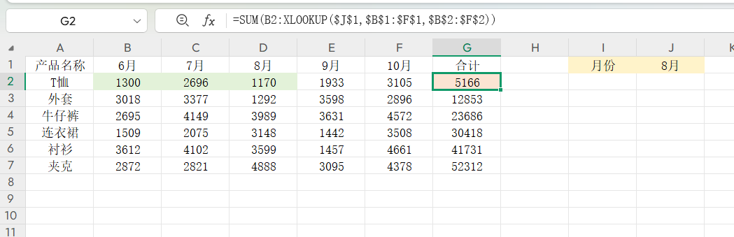 XLOOKUP函数新用法，利用单元格地址属性动态求和-天天办公网