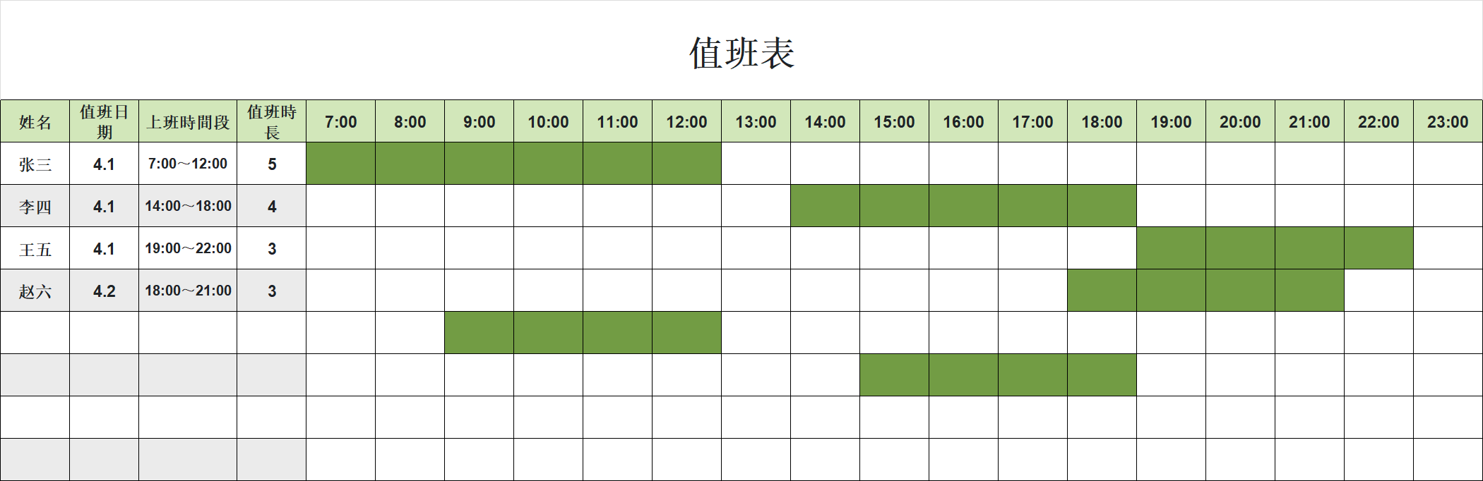 清明值班排班表怎么做？精选4款Excel模板帮你规范排班，适配假期及日常工作-天天办公网