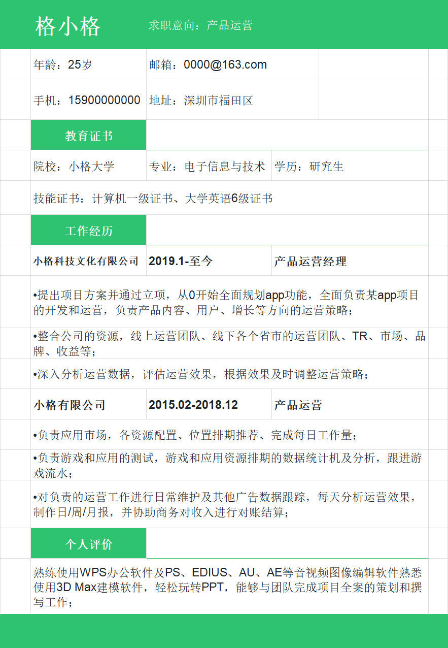 高效求职神器！4款现成的简历模板，告别熬夜赶简历-天天办公网