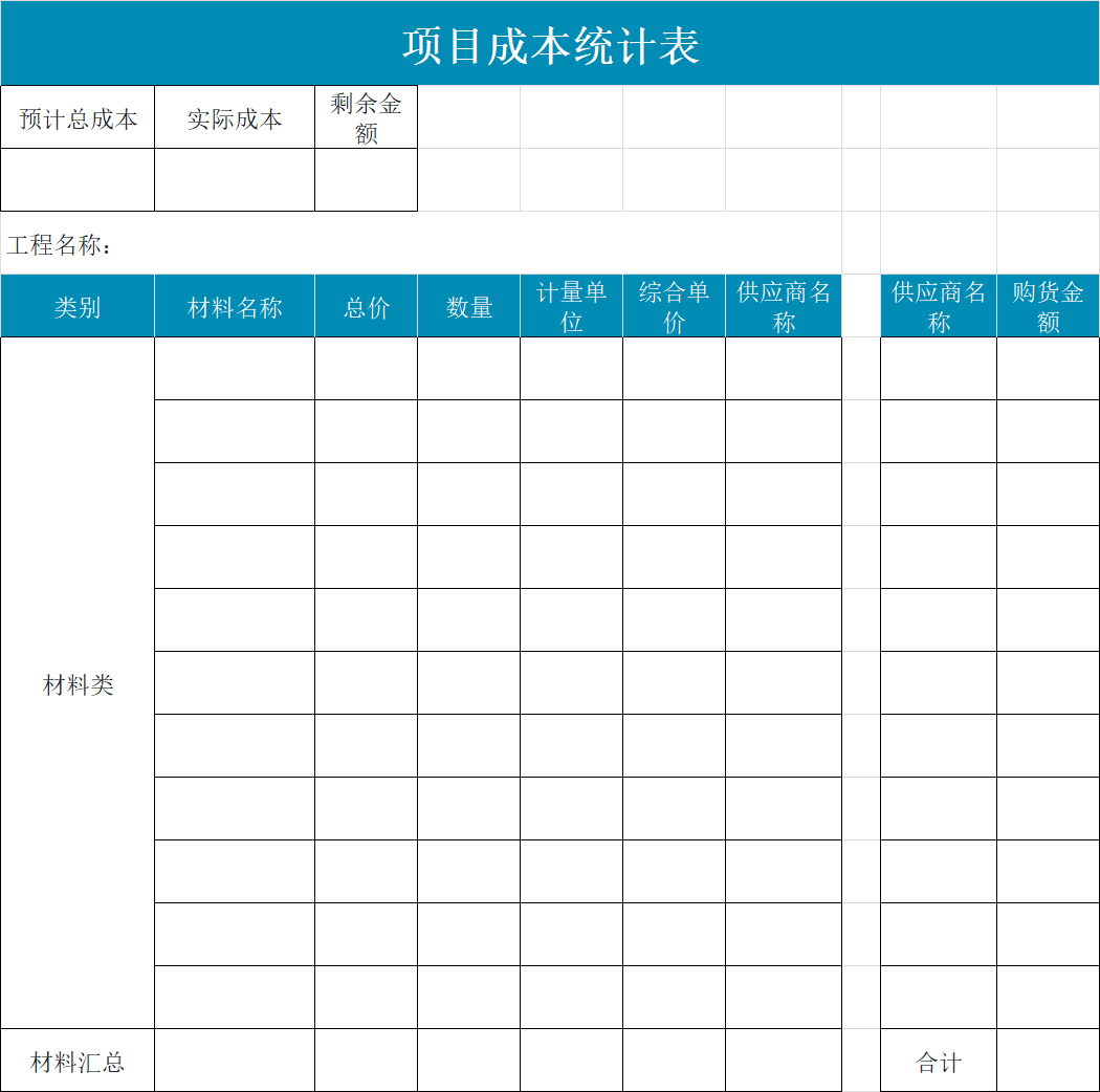 项目管理必备！计划进度，成本预算管控的Excel模板推荐-天天办公网