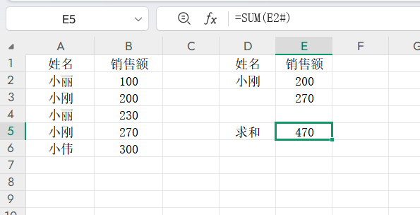 Excel动态数组公式中的特殊符号：@、#、.用法解析-天天办公网