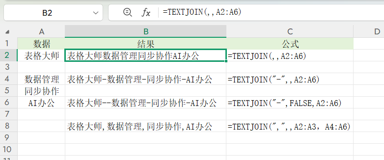 WPS表格进阶：TEXTJOIN函数三种实用技巧（含公式详解）-天天办公网