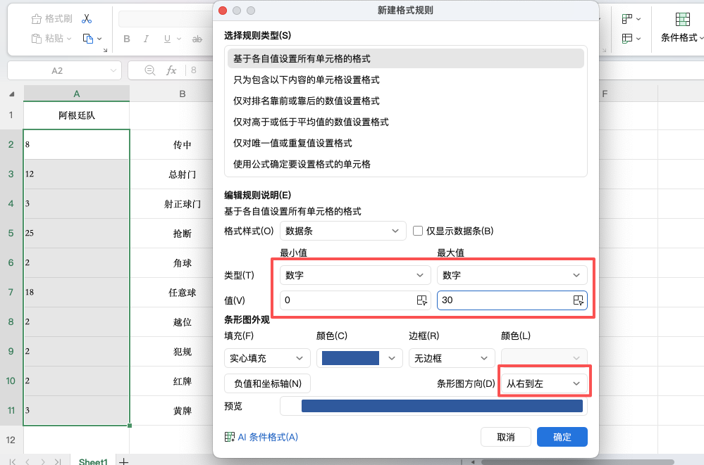 用Excel条件格式做一个世界杯对决图-天天办公网