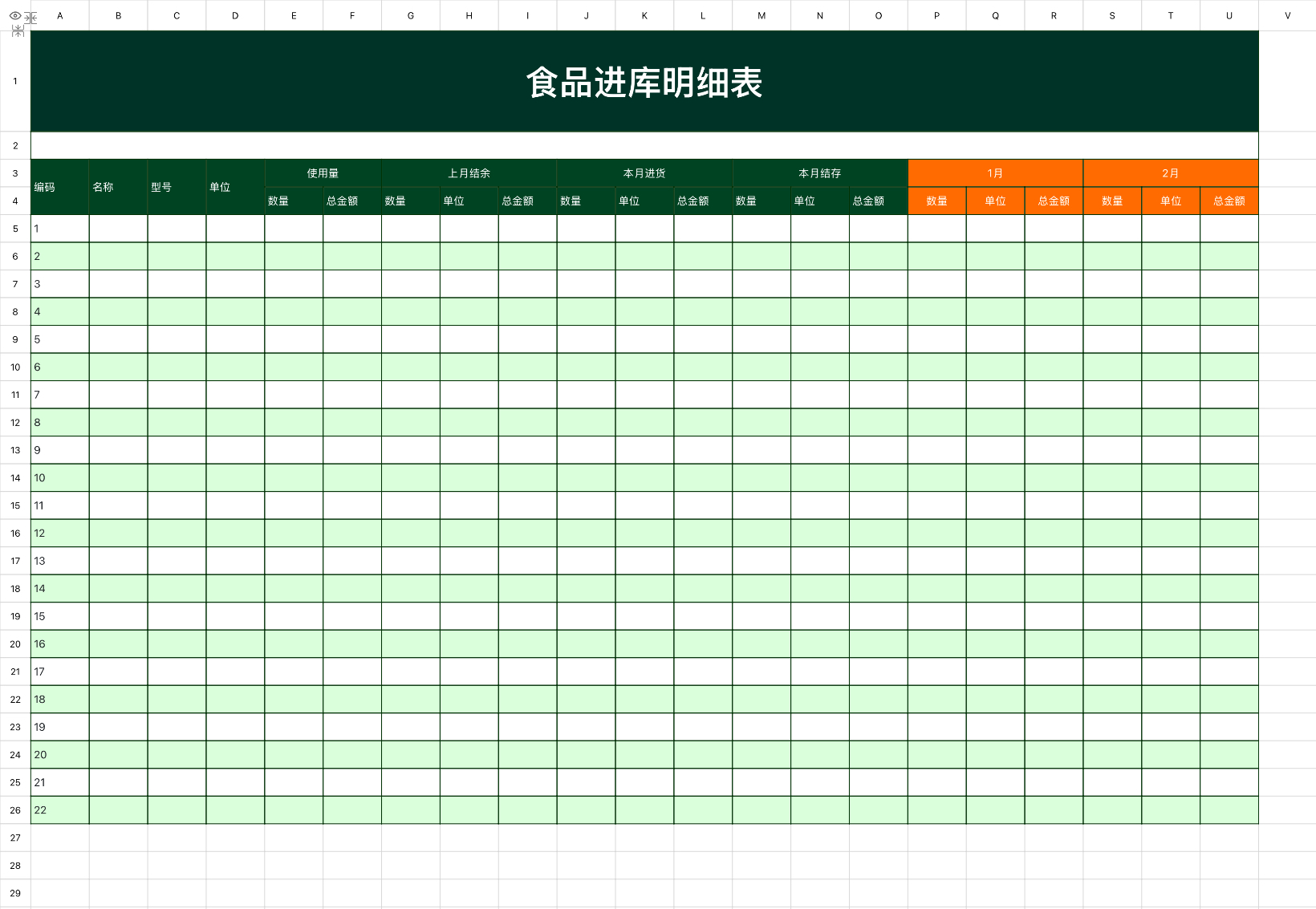 库存管理必备！5个Excel模版助力库存数据统计-天天办公网