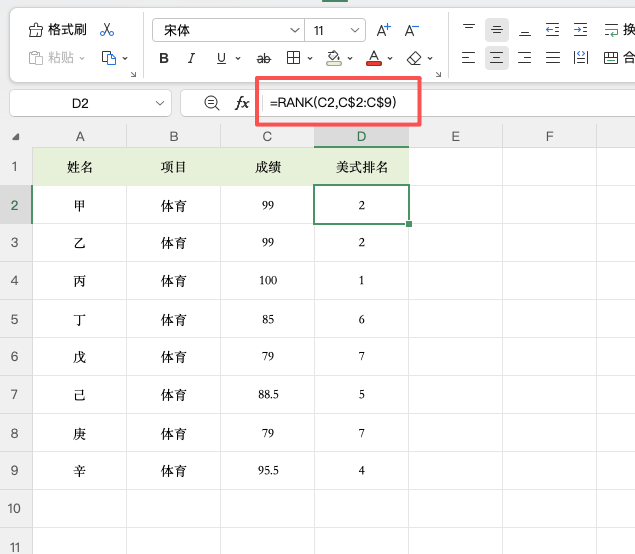 Excel计算排名函数:美式排名和中式排名有什么区别?-天天办公网