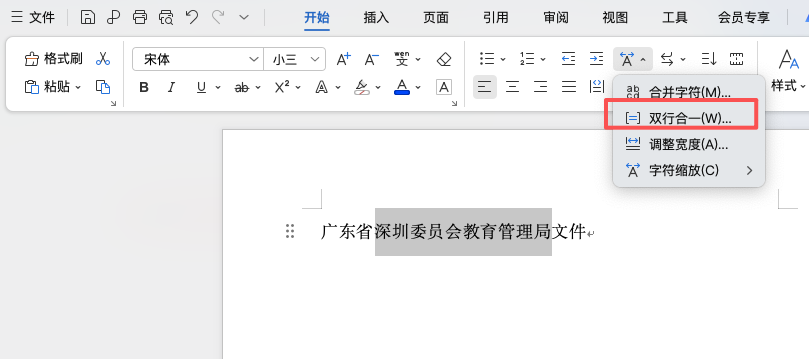 Word红头文件抬头怎么制作?双行合一轻松搞定-天天办公网