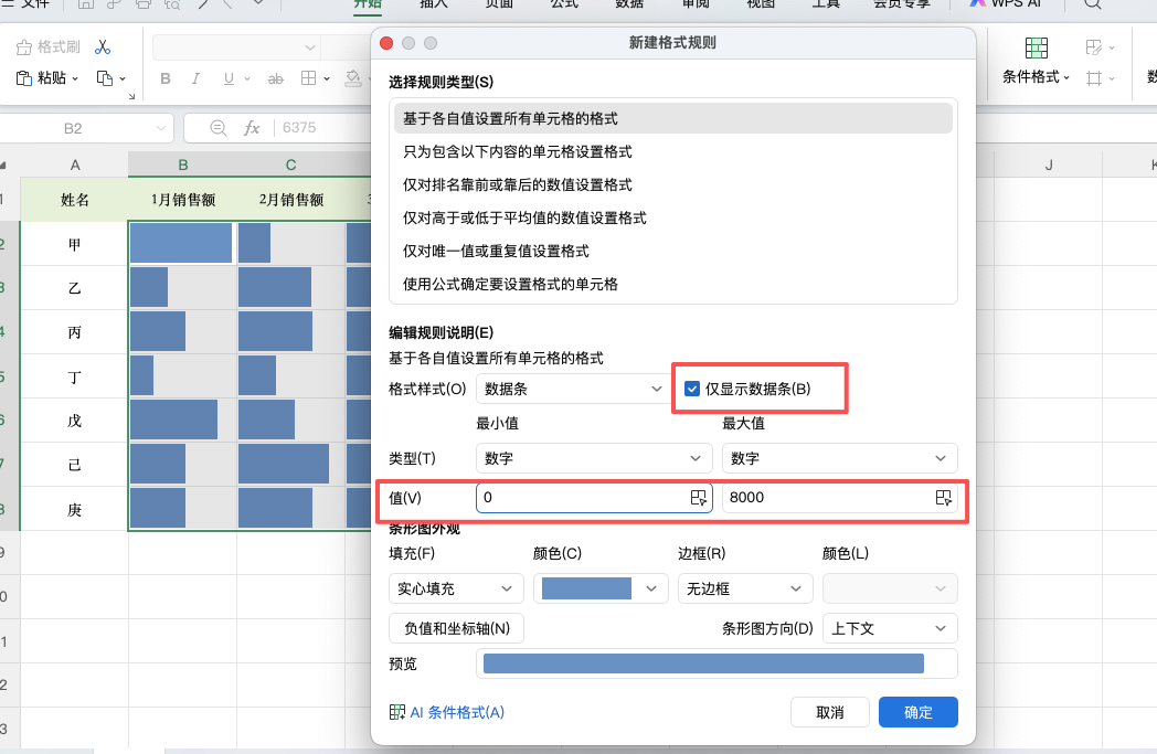 Excel数据可视化,数据条让密密麻麻的数字一目了然-天天办公网