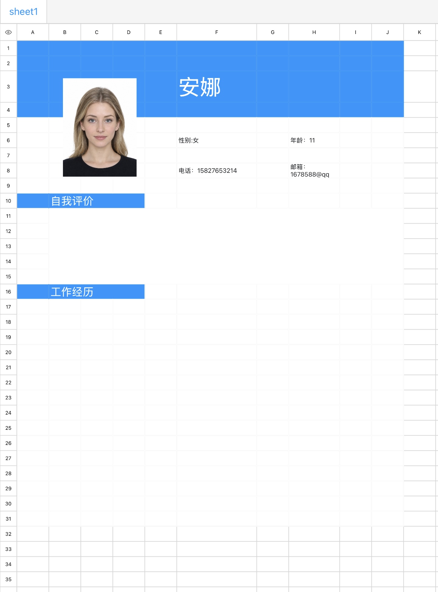 excel个人简历模版大全:5款实用简历模板推荐-天天办公网